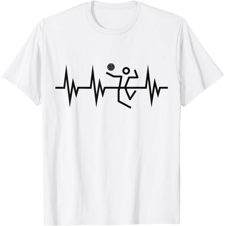 Vintage Volleyball Player Heartbeat Shirt-Volleyball Outfit Vintage Volleyball Player Heartbeat Shirt-Volleyball Outfit