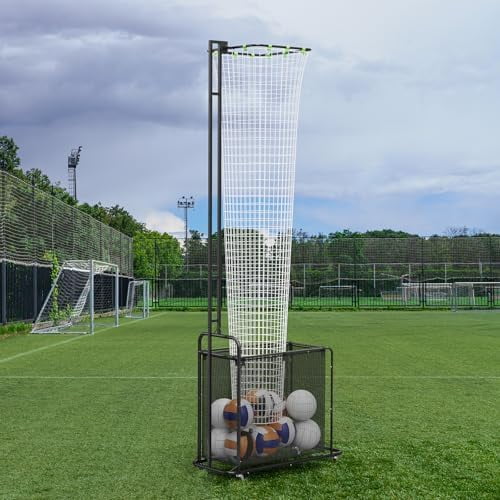 Volleyball Spike Trainer Setter Volleyball Training Equipment with 5 Adjustable Angles & Heights, Indoor Outdoor Practice Net System for Serving, Spiking and Setting, Black$$Sport & Recreation Other