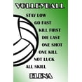 thumbnail image 1 of Volleyball Stay Low Go Fast Kill First Die Last One Shot One Kill Not Luck All Skill Elena: College Ruled Composition Book Green and White School Colo Paperback, 1 of 1