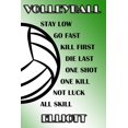 thumbnail image 1 of Volleyball Stay Low Go Fast Kill First Die Last One Shot One Kill Not Luck All Skill Elliott: College Ruled Composition Book Green and White School Co Paperback, 1 of 1