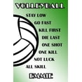 thumbnail image 1 of Volleyball Stay Low Go Fast Kill First Die Last One Shot One Kill Not Luck All Skill Emmie: College Ruled Composition Book Green and White School Colo Paperback, 1 of 1