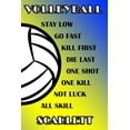 thumbnail image 1 of Volleyball Stay Low Go Fast Kill First Die Last One Shot One Kill Not Luck All Skill Scarlett: College Ruled Composition Book Blue and Yellow School C Paperback, 1 of 1