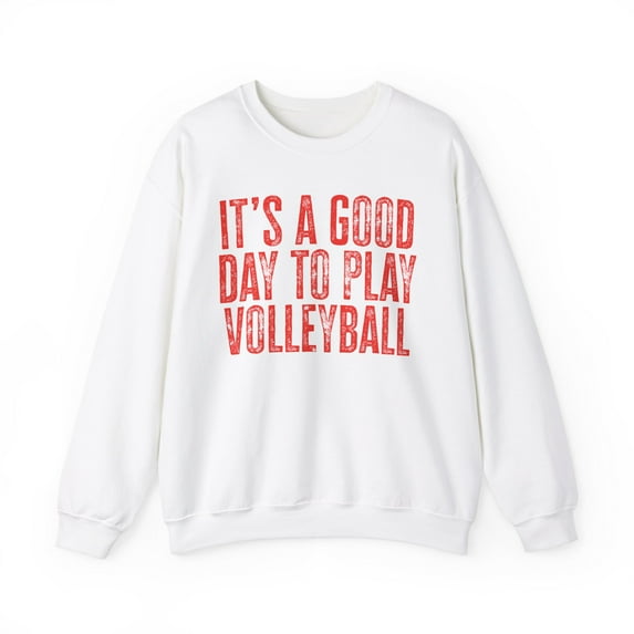 Volleyball Sweatshirt Gifts Crew Neck Shirt Long Sleeve Unisex