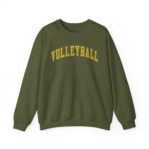 Volleyball Sweatshirt Gifts Crew Neck Shirt Long Sleeve Unisex