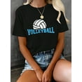 thumbnail image 1 of Volleyball T-Shirt, Graphic Tees Women, 1 of 7