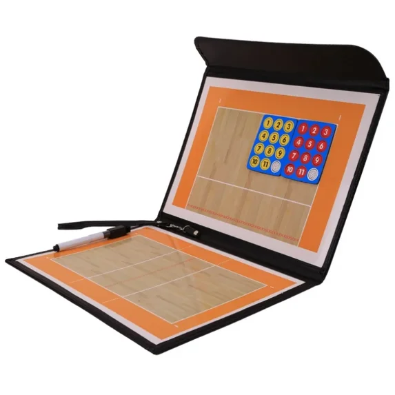 Volleyball Tactical Board Portable Foldable Volleyball Training Competition Coaching Clipboard Magnetic Writable Strategy Board (tactic board)
