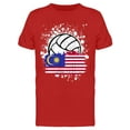 thumbnail image 1 of Volleyball Team Of Malaysia T-Shirt Men -Image by Shutterstock Men T-Shirt, Male 3X-Large, 1 of 2