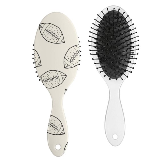 Volleyball-Themed Hair Brush - Smoothing Tool for Women & Girls, Ergonomic Handle for Easy Control