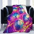 thumbnail image 1 of Volleyball Throw Blanket Ultra Soft Cozy Decorative Flannel Blankets for Home Bed Couch Chair Travel 50x40, 1 of 6