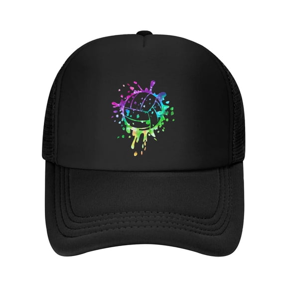 Volleyball Tie Dye Girls Distressed Ball Baseball Cap