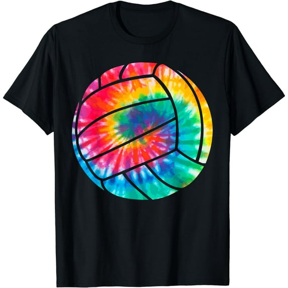 Volleyball Tie Dye Hippie Beach Volleyball Player Gift T-Shirt