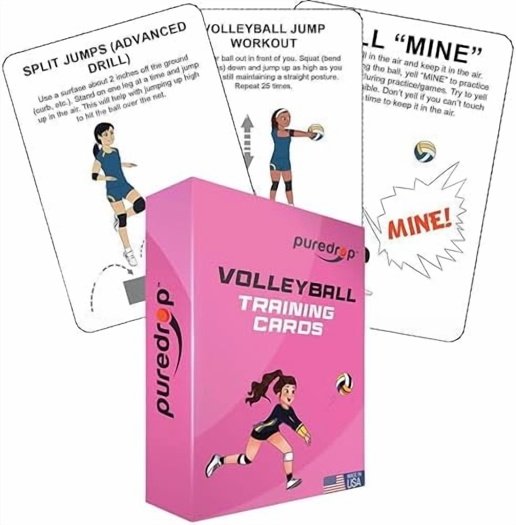 Volleyball Training Equipment Aid Cards: Great Training Drills for Solo ...