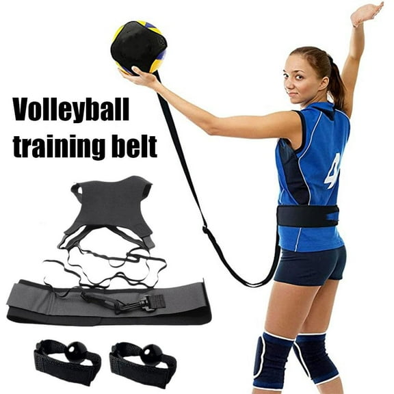 Volleyball Training Equipment Aid Solo Practice Trainer with Adjustable Belt for Serving Setting Spikings Training