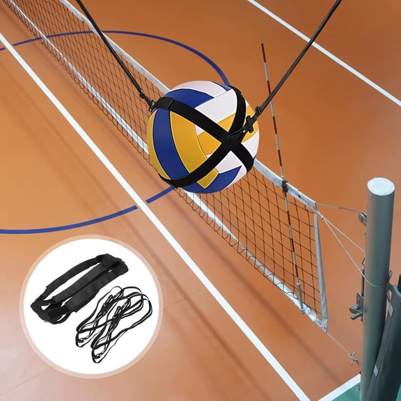 Volleyball Training Equipment Aid with Adjustable Elastic Cord and Waist Belt for Solo Practice Serving Spiking and Setting