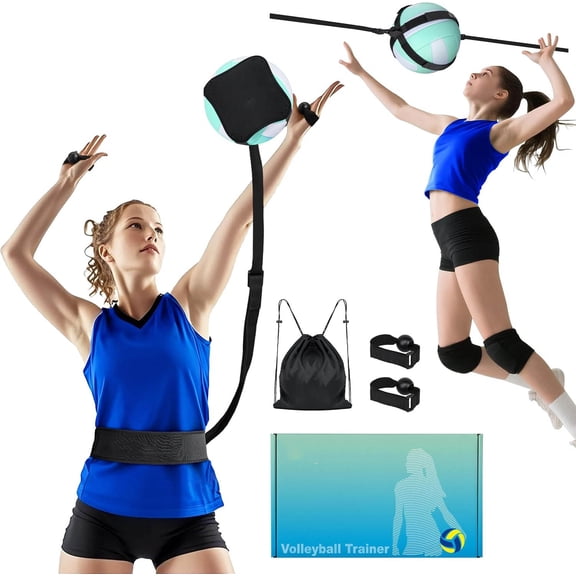 Volleyball Training Equipment, Solo Serve & Spike Trainer to Practice Block, Hit, Set and Pass