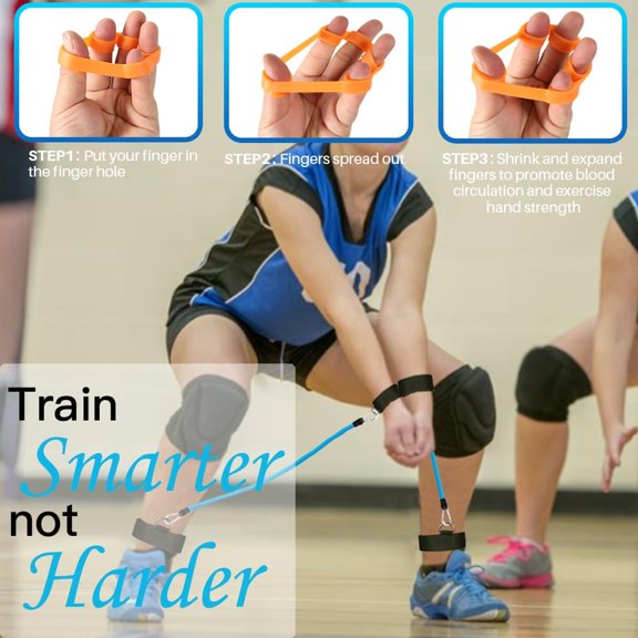Volleyball Training Equipment,Volleyball Pass Aid Resistance Band,Elastic Rope Exercise Resistance Bands,Resistance Belt Set for Agility, Serving, Arm Swing Passing Training$$Sport & Recreation Other