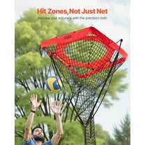 Volleyball Training Net System, Portable Adjustable Net for Indoor/Outdoor Practice, with  Ball
