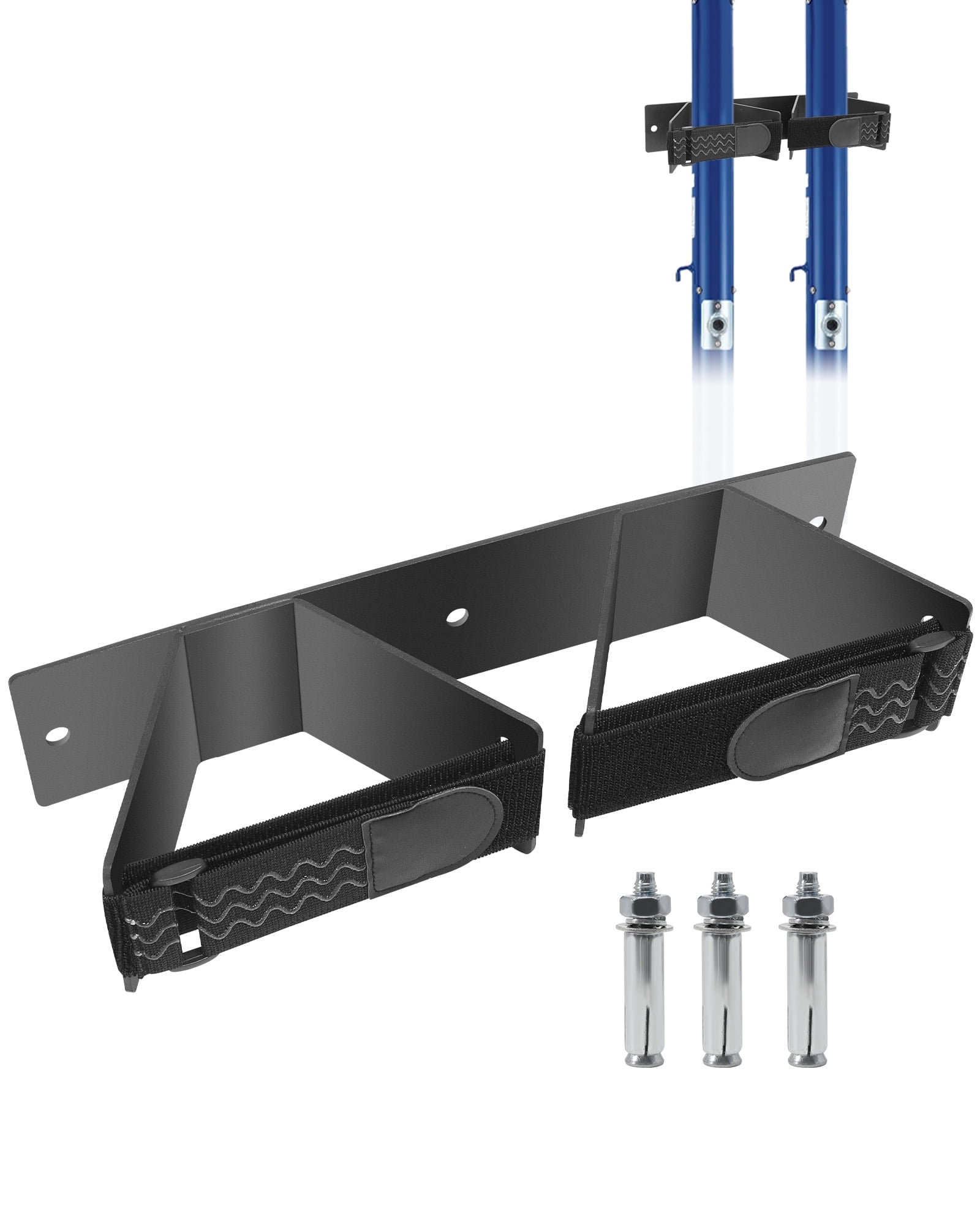 Volleyball Upright Pole Storage, Indoor Volleyball Poles Wall Rack, Efficient club storage Fit for Volleyball Badminton and Tennis