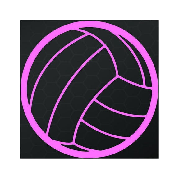 Volleyball Vinyl Decal Sticker | Cars Trucks Vans Walls Windows Laptops | Pink | 5 Inch | Keen90P
