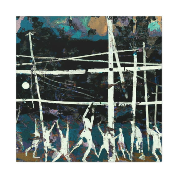 "Volleyball in Vernal Sky" - Canvas