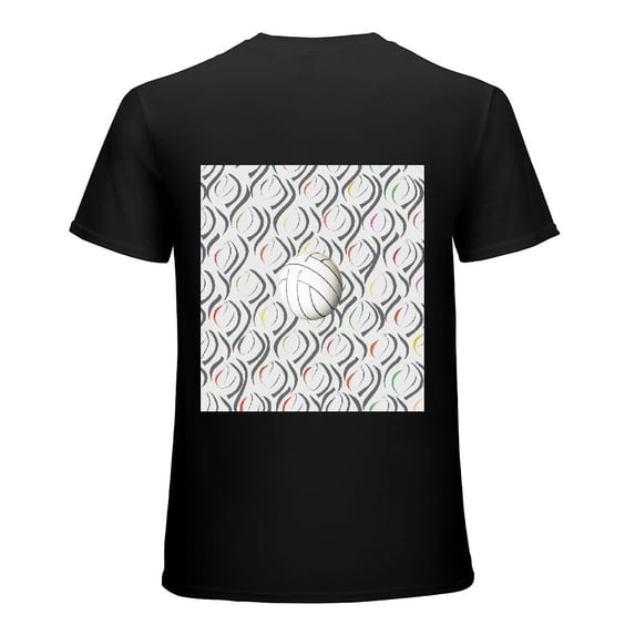 Volleyball party decoration volleyball, shirt design art display, T-shirt children's gift casual breathable men, women, boys and girls