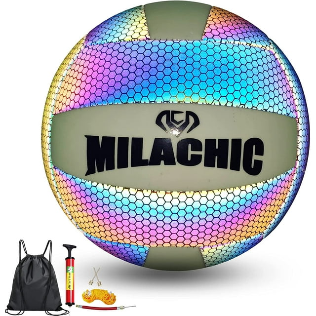 Volleyballs, Holographic Glow in the Dark Volleyball Official Size 5