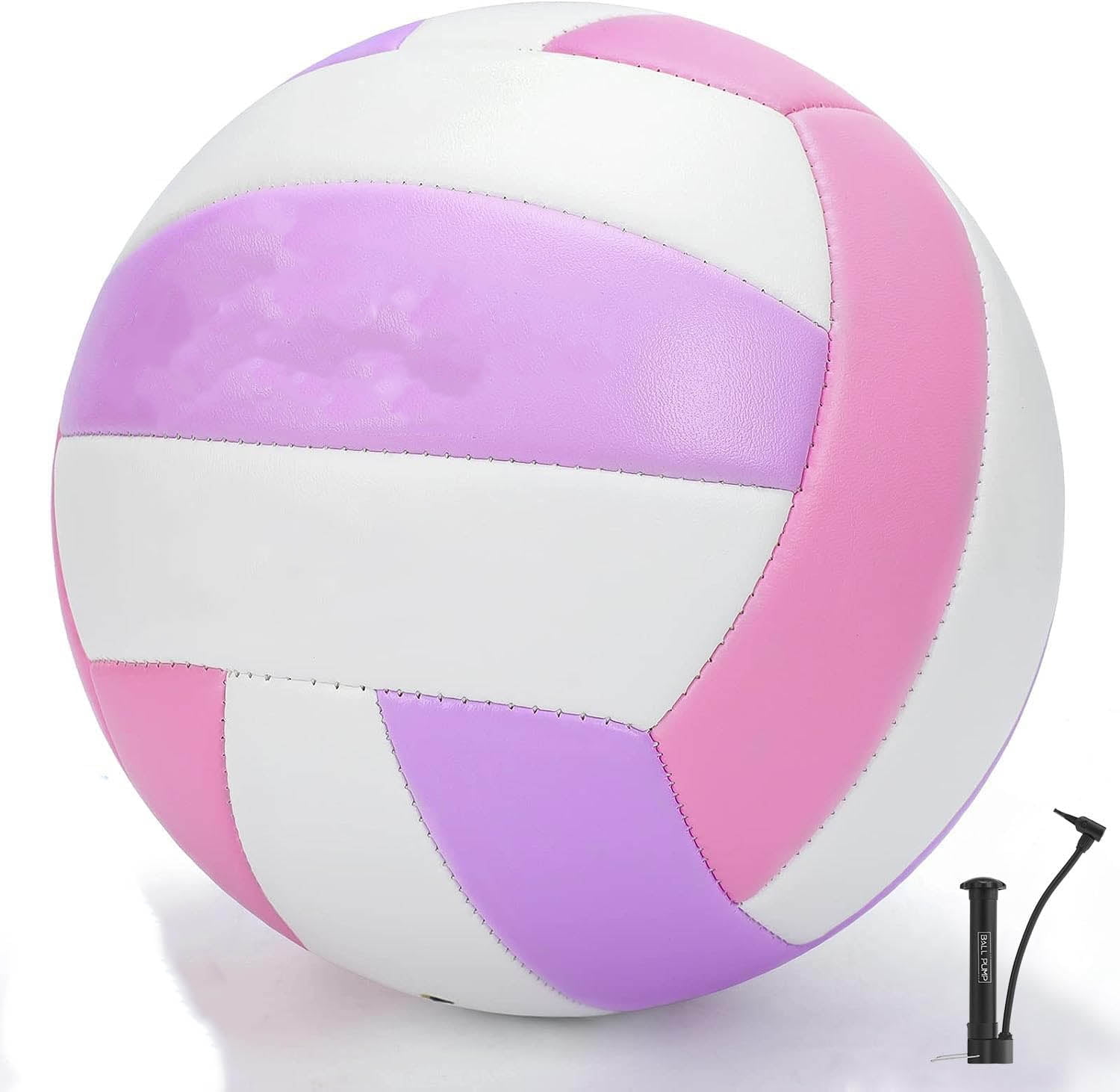 Volleyballs, PU Official Size Soft Touch Volley Ball, Volleyball for Christmas Gifts, Beginners, Players, Team, Include Pump & Net