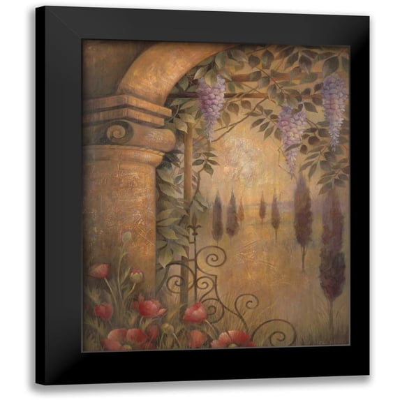 Vollherbst-Lane, Elaine 20x24 Black Modern Framed Museum Art Print Titled - Wisteria Garden I