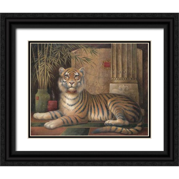 Vollherbst-Lane, Elaine 32x26 Black Ornate Wood Framed with Double Matting Museum Art Print Titled - Global Revolution I