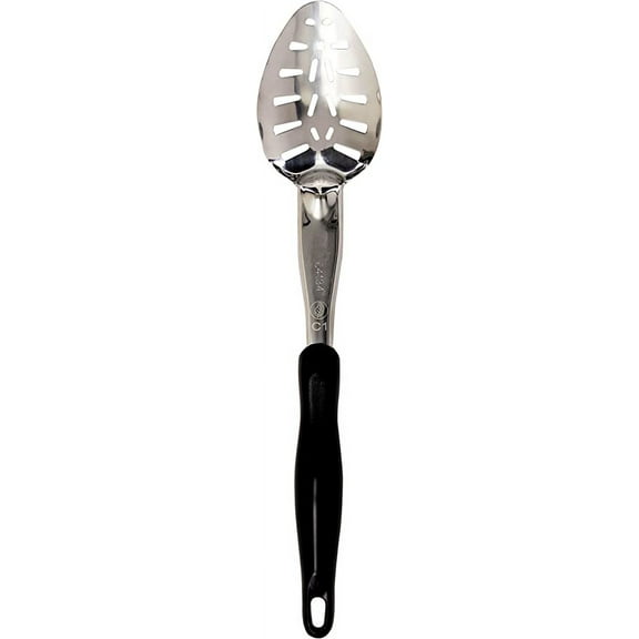 Vollrath 13-13/16" Heavy-Duty Stainless Steel Slotted Basting Spoon w/Ergo Grip