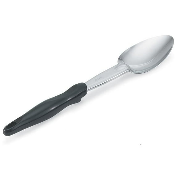 Vollrath 13-13/16" Heavy-Duty Stainless Steel Solid Basting Spoon w/Ergo Grip