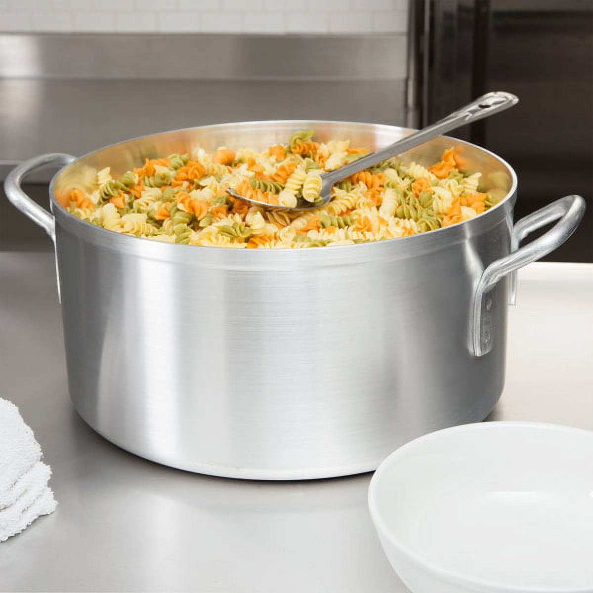 Vollrath 14" x 7" 18.5 Qt. Aluminum Pasta and Vegetable Pot