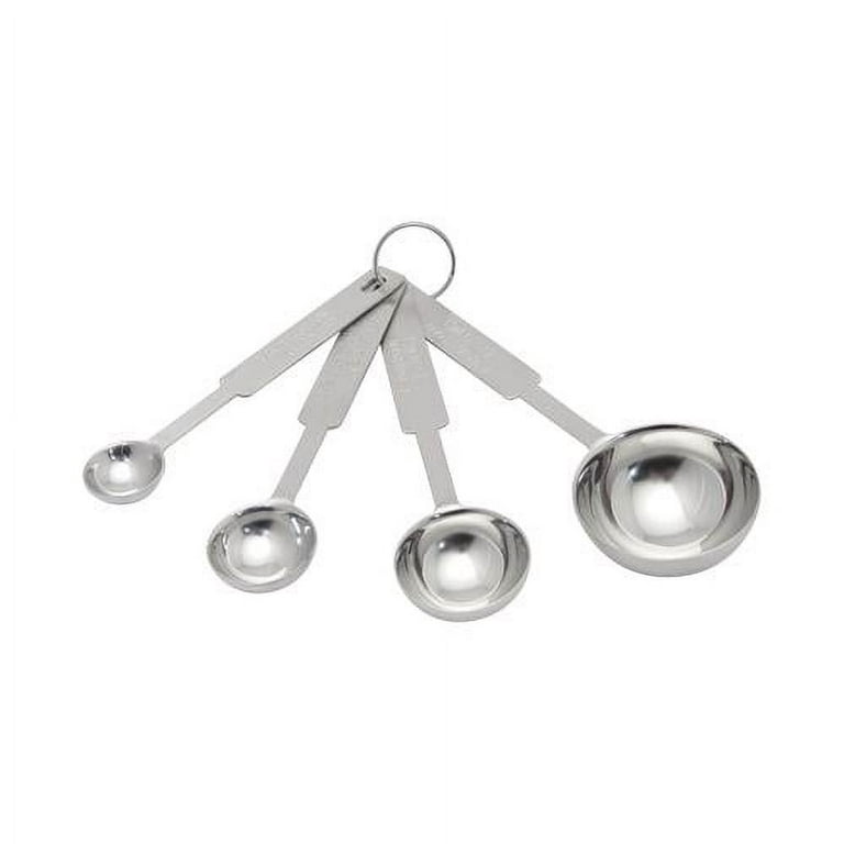 All-Clad Stainless Steel Measuring Spoon Set, 4-Piece, Silver