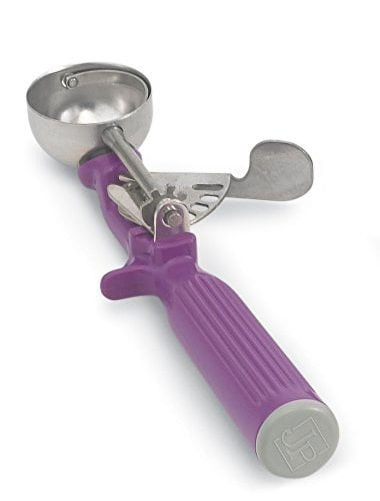 Zeroll 2040 #40 Purple Universal EZ Squeeze Handle Disher - 0.71 oz.