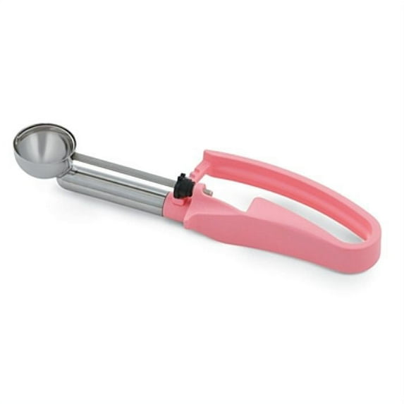 Vollrath 47379 S/S .54 Oz / #60 Squeeze Disher w/Pink Extended Handle