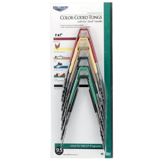 Vollrath Utility Tong, Multi-Colored Set 4780911
