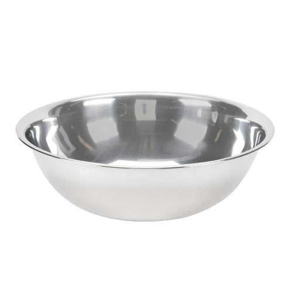 8 Quart, Set of 2, Mixing Bowls, Stainless Steel, Professional Chef,  Commercial Kitchen, by Winco, 13.25 Inches Diameter, Flat Base