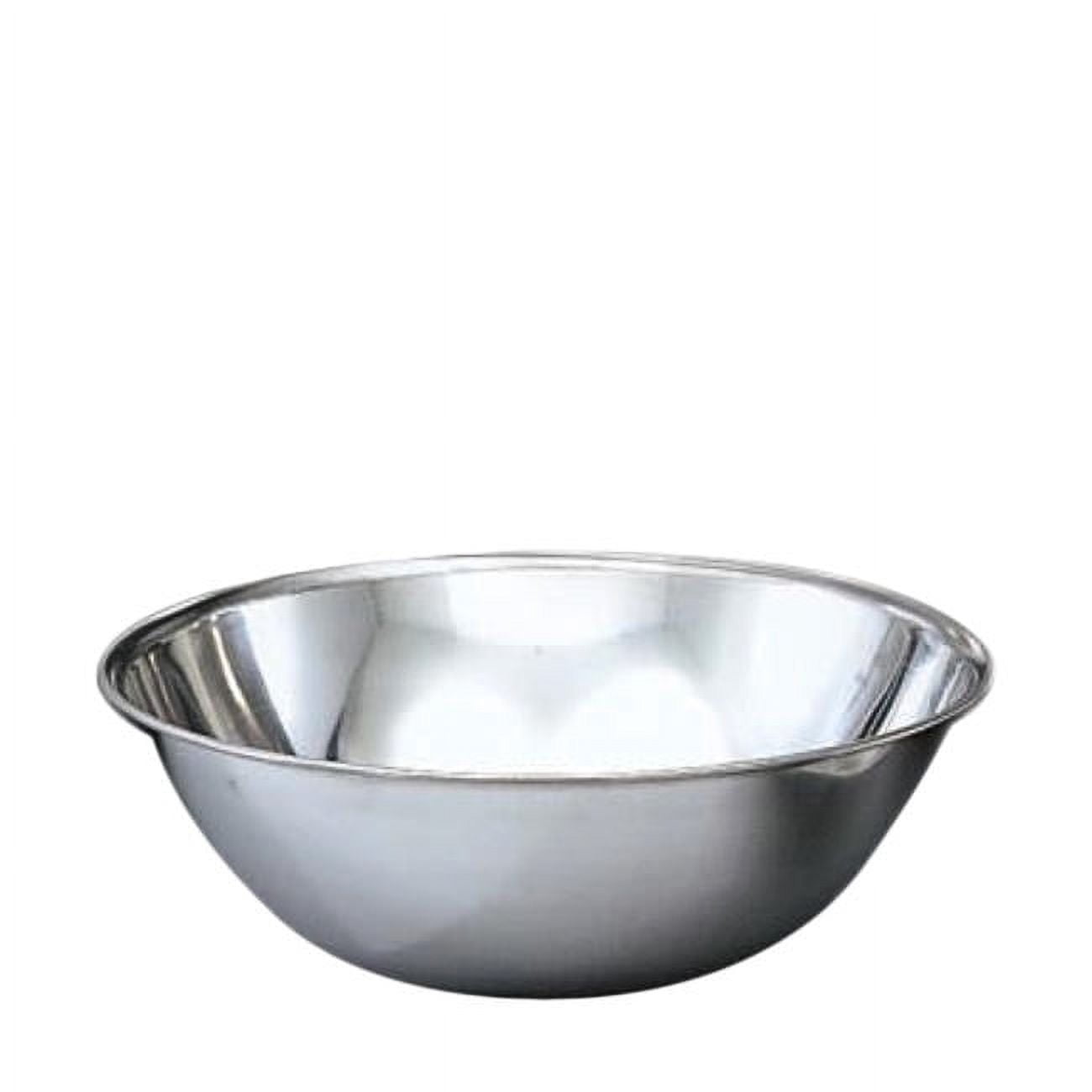 16 Quart Stainless Steel Mixing Bowl, Polished Mirror Finish Nesting Flat Base Bowl, Professional Cookware Mixing and Prep Bowl