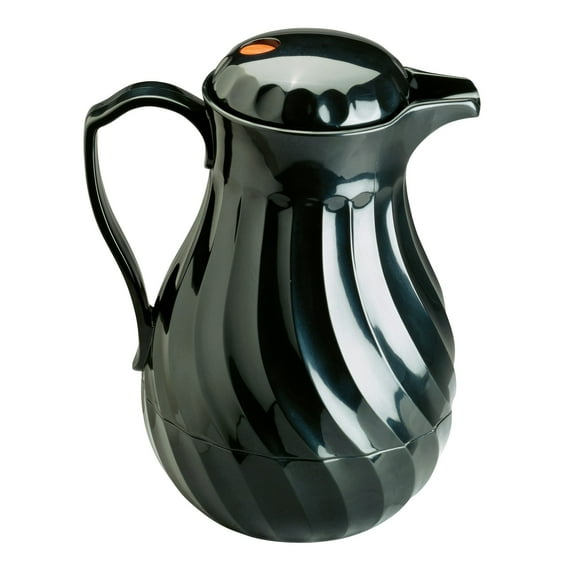 Vollrath 52140 Tilt And Pour Black SwirlServe 42 Ounce Beverage Server