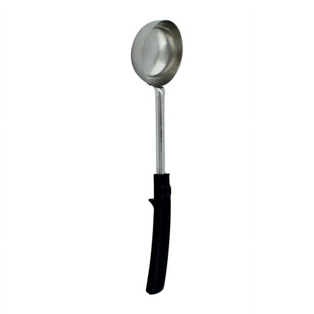 Vollrath 61157 Black Handled 2 Ounce Solid S/S Spoodle