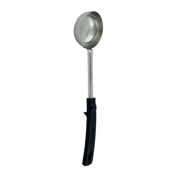 Vollrath 61177 Black Handled 6 Ounce Solid S/S Spoodle