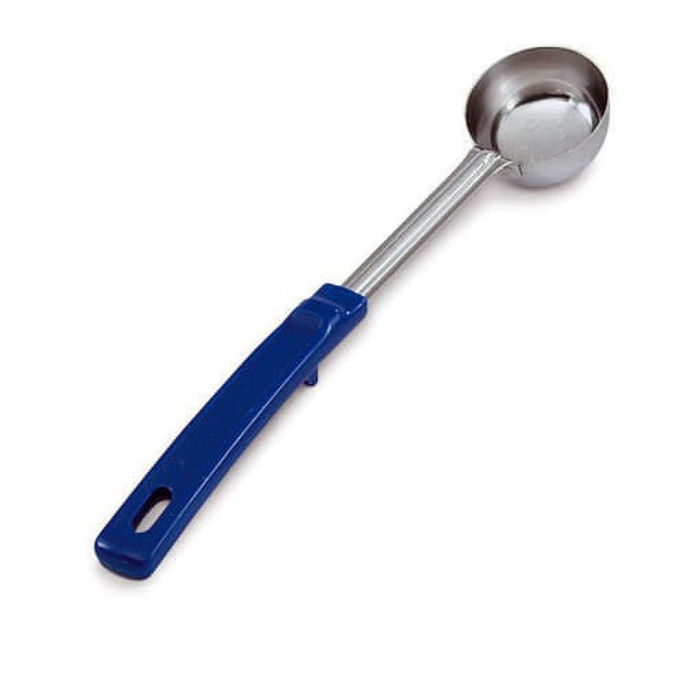 Vollrath 62157 Blue Handled 2 Ounce Solid S/S Spoodle