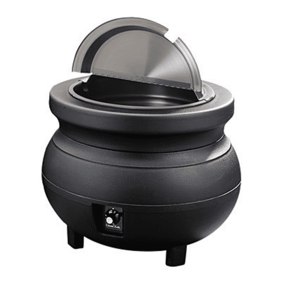 Vollrath 72170 Cayenne Warmer Colonial Kettle, 7 Quart, Black, 120v