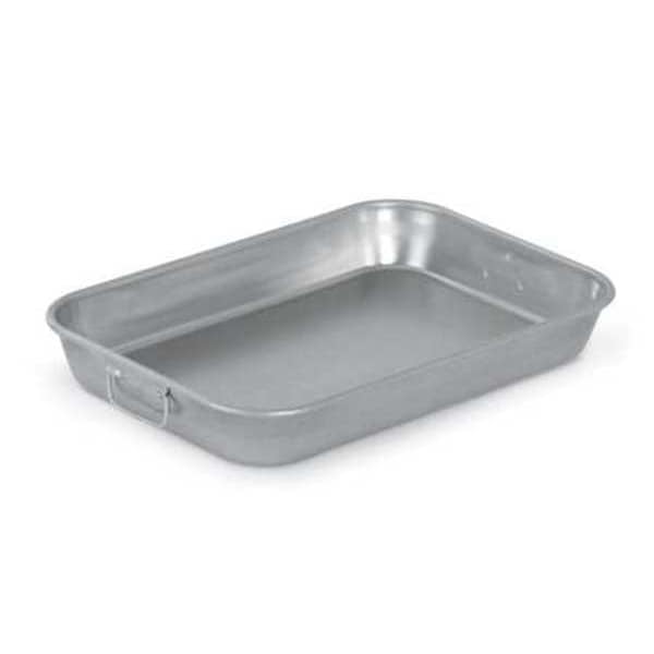 Silver Aluminum 7.5 Qt Roasting Pan with Drop Handles