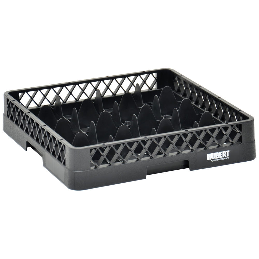 Vollrath Traex Black Plastic 16 Compartment Dishwashing Base Rack - 19 3/4"L x 19 3/4"W x 4"H