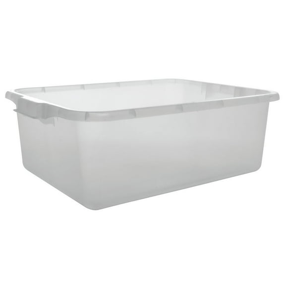 Vollrath Traex Color Mate Food Storage Box, 20"W x 15"D x 7"deep, Molded in Handles, HACCP clarified, Freezer & Dishwasher Safe, Polypropylene, Clear, NSF, Made in USA, 1527-C13