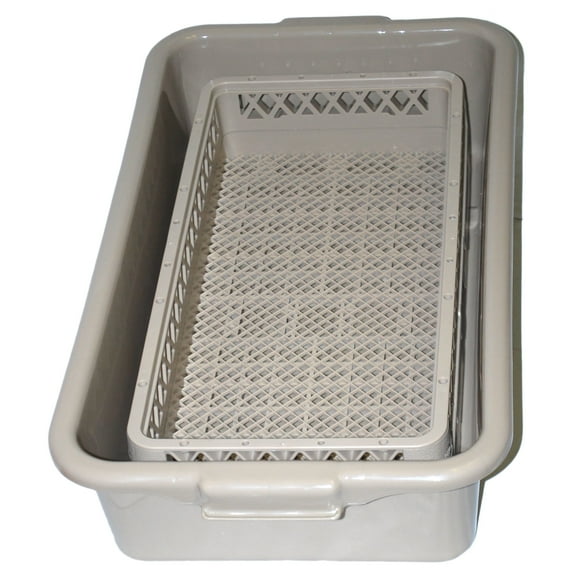 Traex 1393 Open Half Rack Silverware Soak Rack with Half Tub