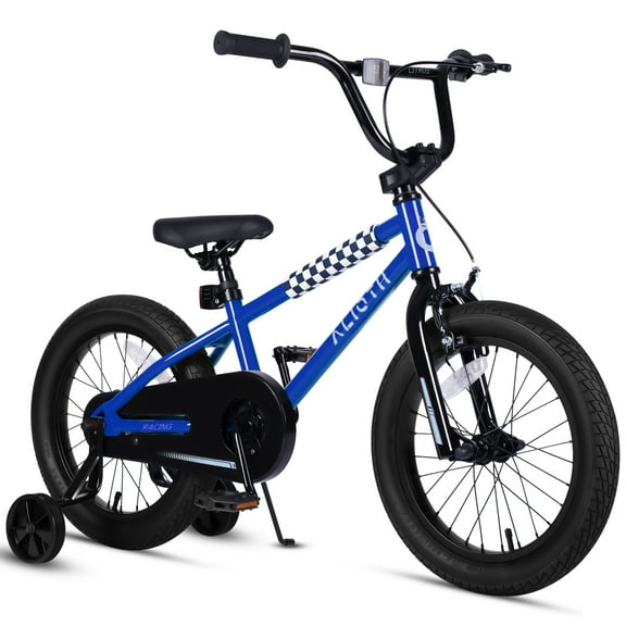 Vollsch 14 Inch BMX Style Kids Bike for 2-8 Years Old Boys Girls Toddlers Bicycle with Coaster Brake Training Wheels, Blue