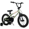 thumbnail image 1 of Vollsch 14 Inch BMX Style Kids Bike for 2-8 Years Old Boys Girls Toddlers Bicycle with Coaster Brake Training Wheels, Sage, 1 of 7