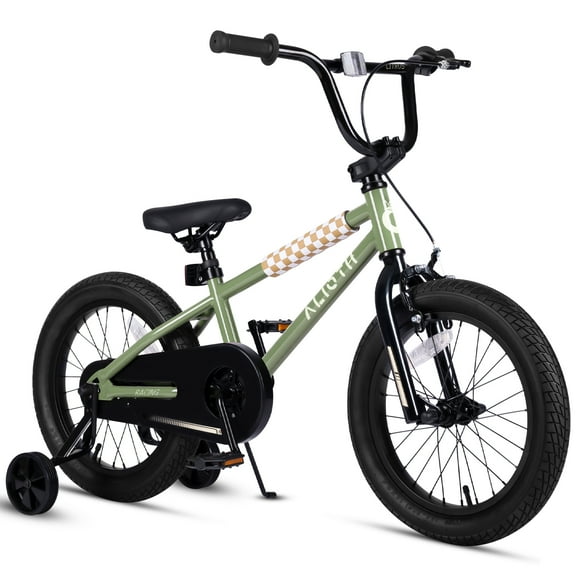 Vollsch 14 Inch BMX Style Kids Bike for 2-8 Years Old Boys Girls Toddlers Bicycle with Coaster Brake Training Wheels, Sage